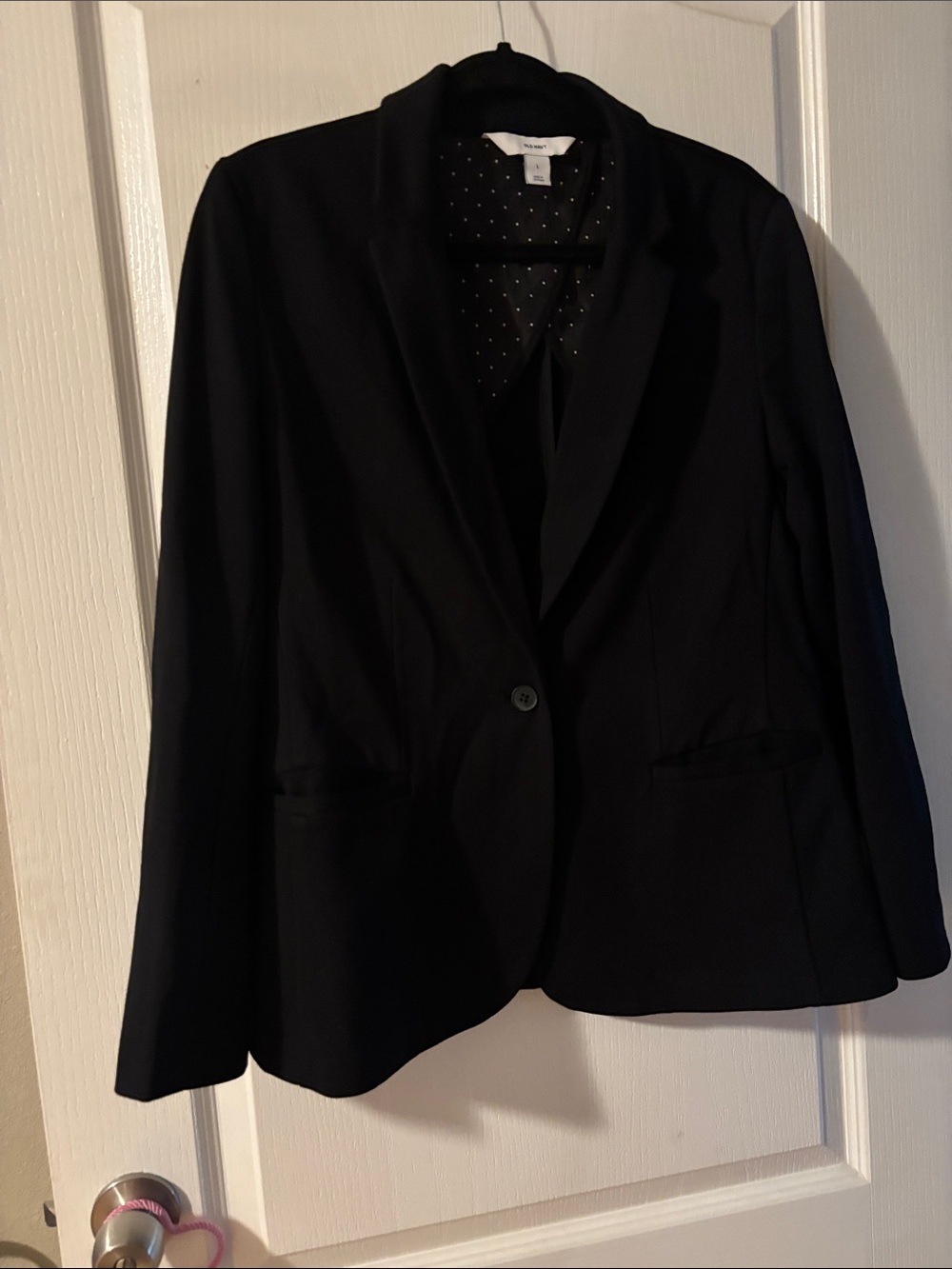 Old Navy Black Women's Single-Button Blazer